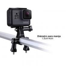 Soporte Tubo Bicicleta Gopro 9, 8, 7, 6 Cámaras De Acción